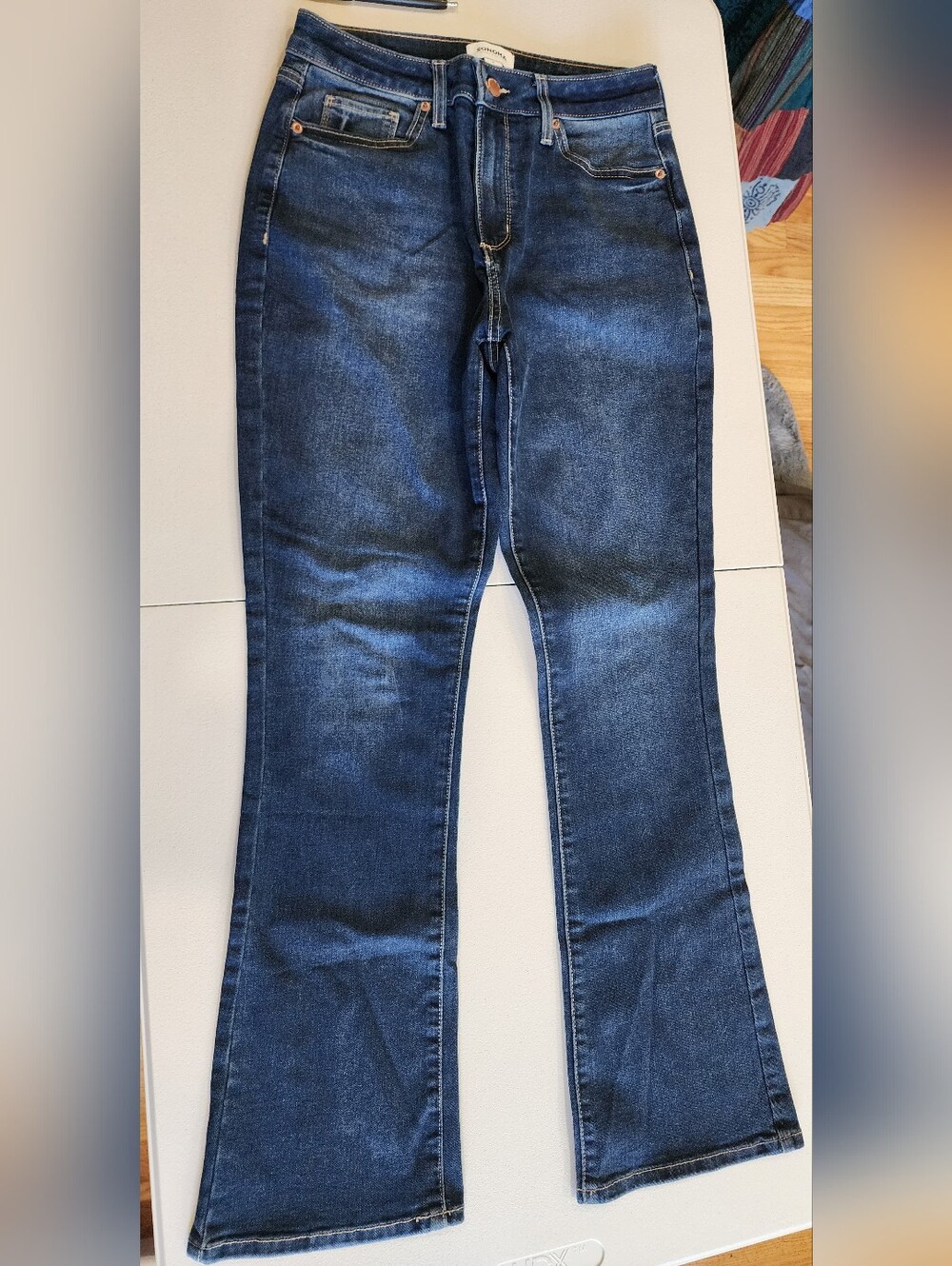 Sonoma Dark Blue Flare Wide-Leg Jeans